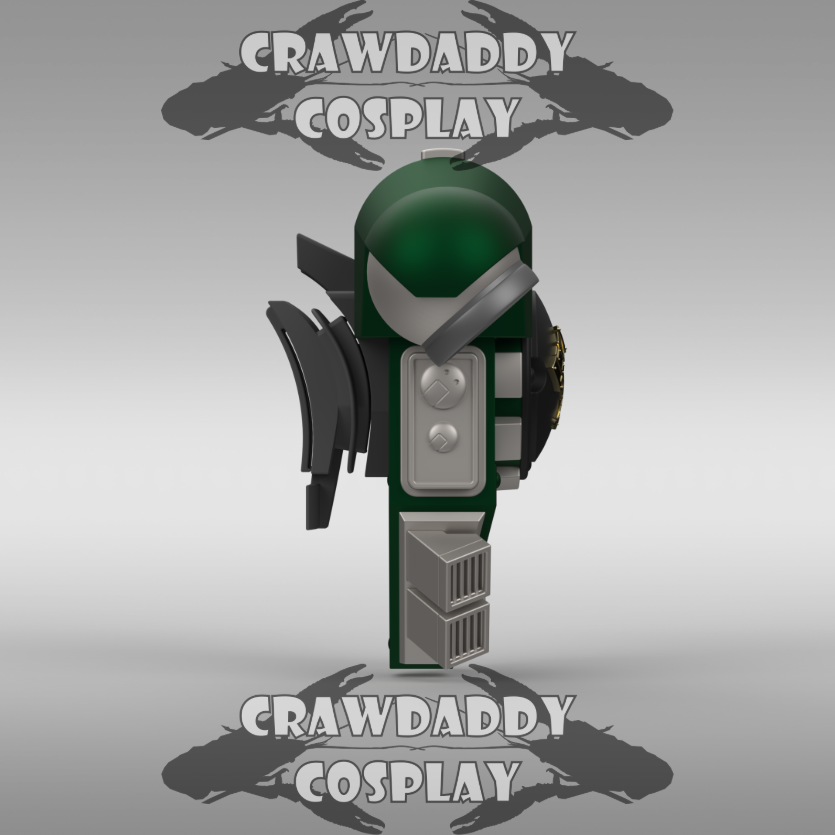 V.10 Salamanders Backpack Cover Detail V.1 (3D Print | Files Only)