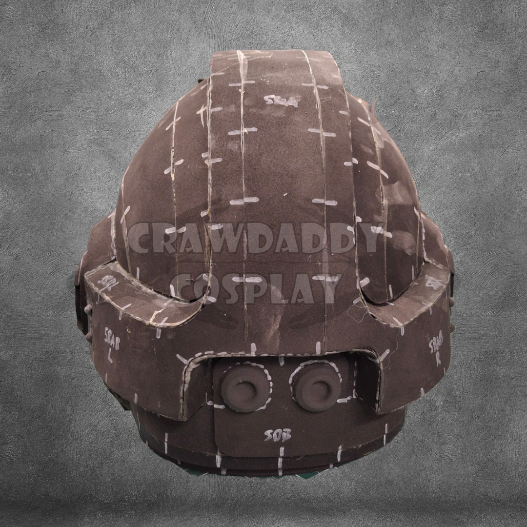 Back view of Galactic Warriors Version 10 Tactical helmet