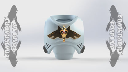 A camera fly-by of a Void Lupines chest piece.