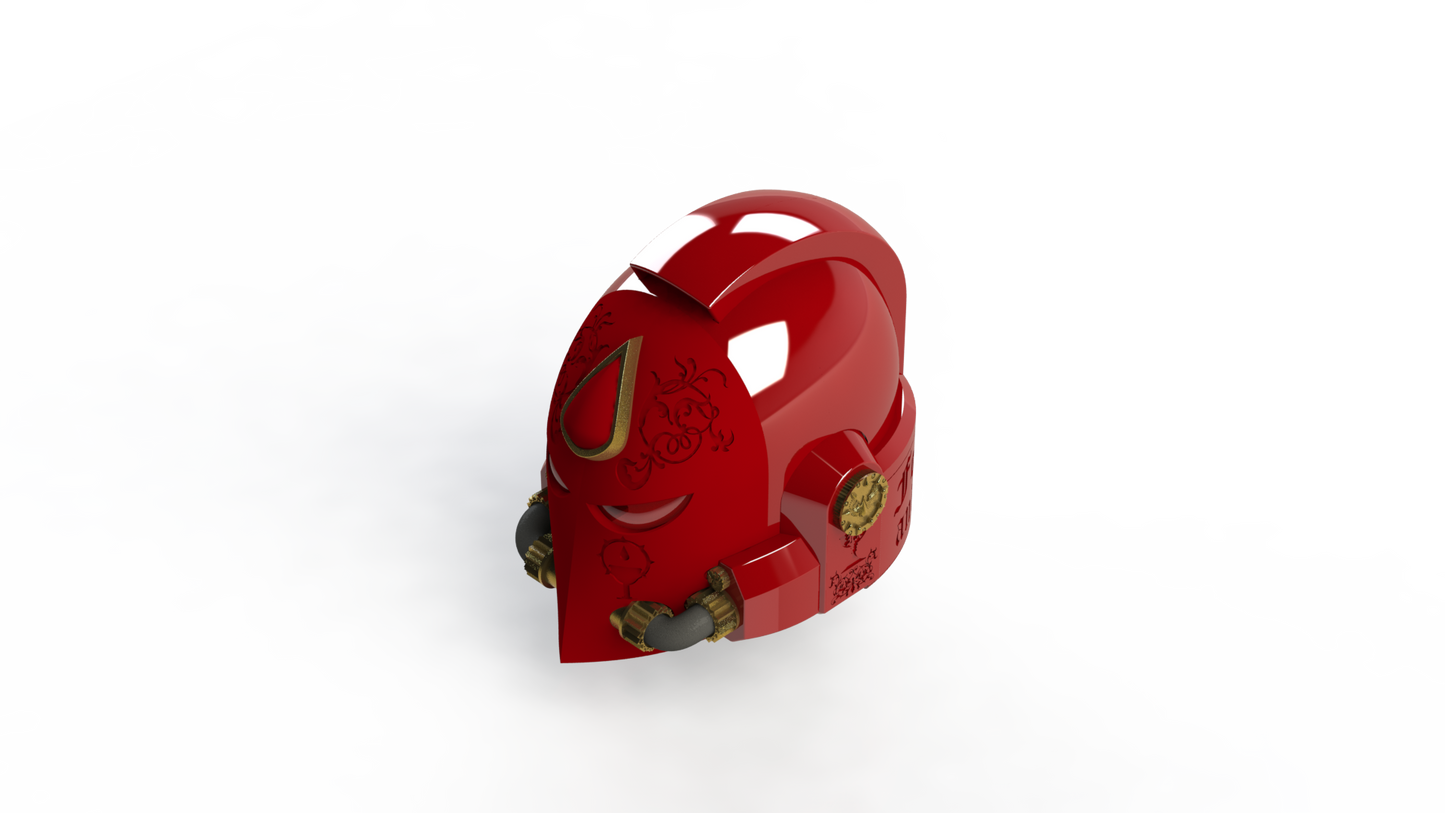 Blood Angels Mark VII Helmet (3D Print | Files Only)