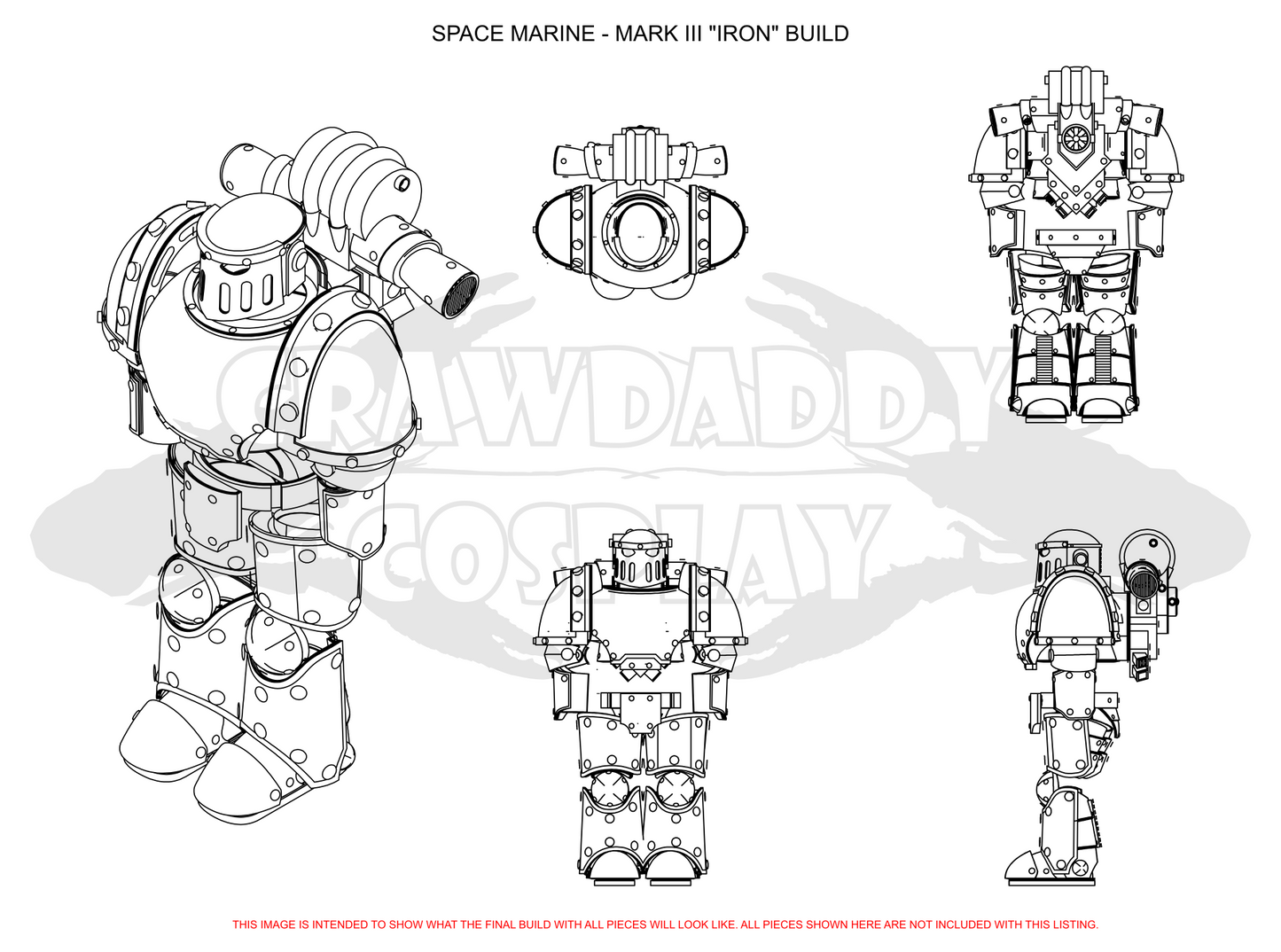 Space Marine Mark III "Iron" Helmet Pattern