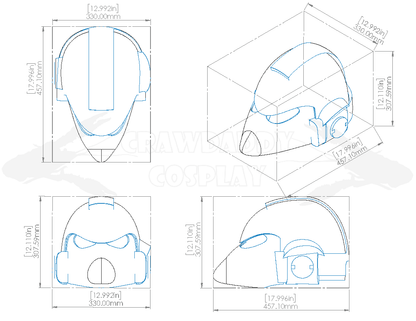 Galactic Warriors Universal Beaked Helmet Pattern
