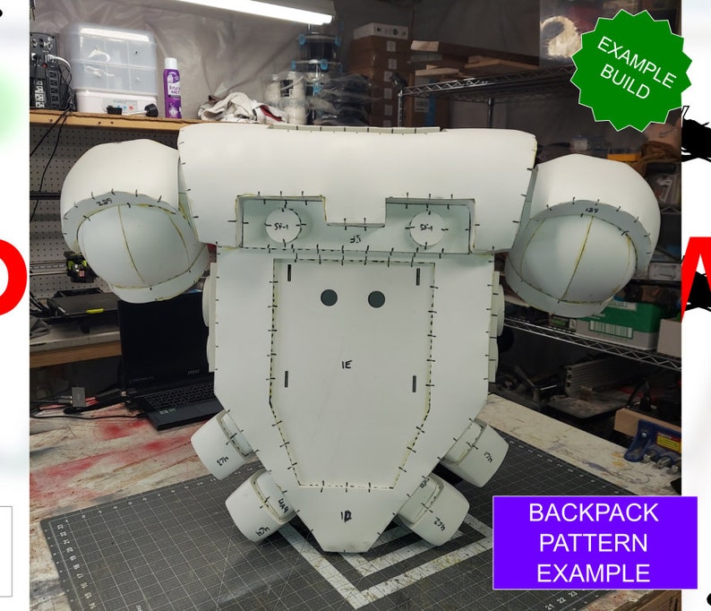 Space Marine Mark X "Tacitus" Backpack Pattern
